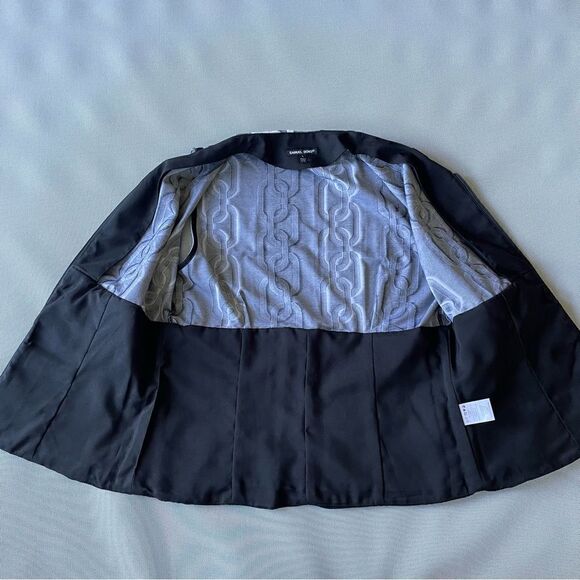 Samuel Dong Designer Zippered Vest Stretch Blouse Top Women’s Size Large - Picture 5 of 7